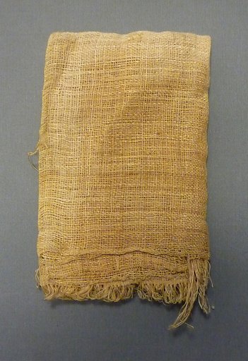 Miniature Linen Sheet From Foundation Deposit 2 of Hatshepsut's Valley Temple