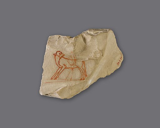 Ostracon with sketch of a calf
