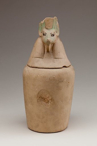Canopic Jar Representing the Deity Duamutef