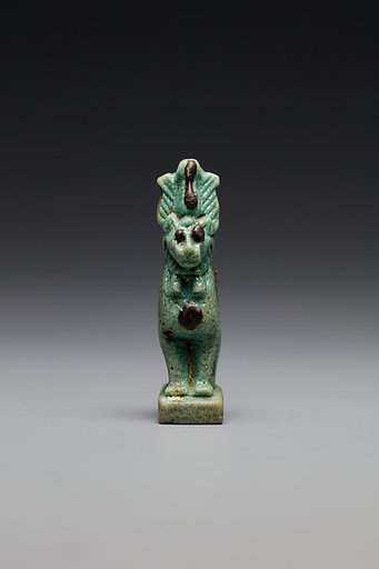 Lion(?) wearing an atef crown