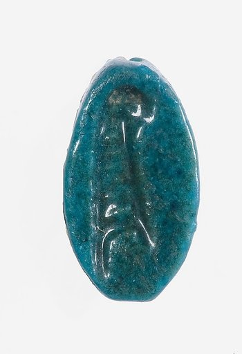 Cowroid Seal with Maat inscription