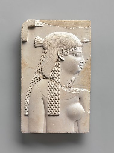Plaque Depicting a Goddess or Queen, and on Opposite Side a King