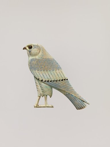 Inlay depicting a falcon
