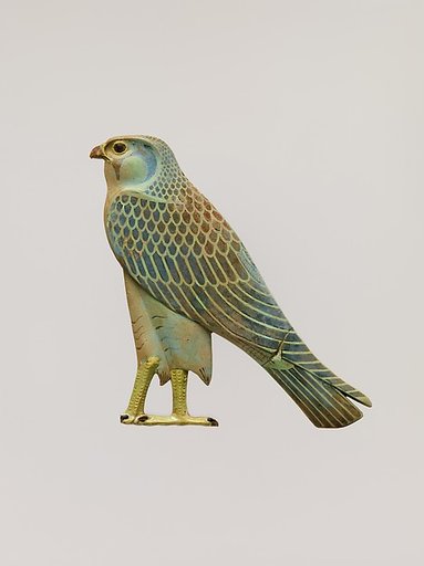 Inlay in the form of the Horus falcon