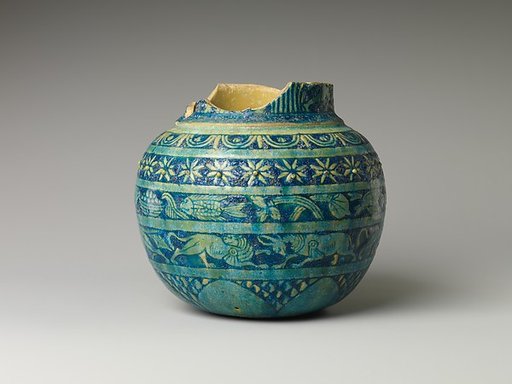 Jar with registers of plant ornament and animals