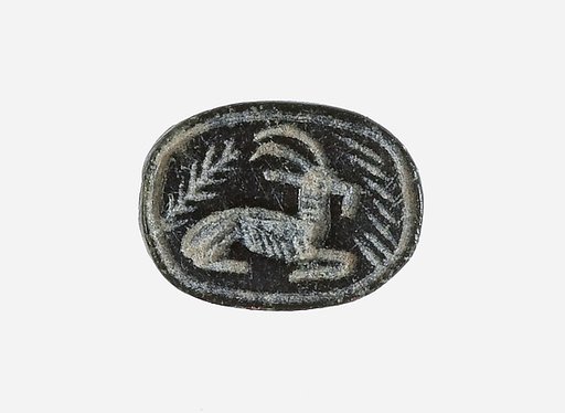 Scarab Inscribed with a Crouching Ibex