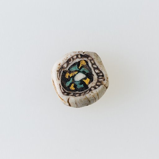 Inlay / bead blank, floral design
