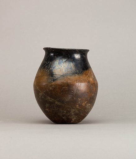 Black-topped red ware jar