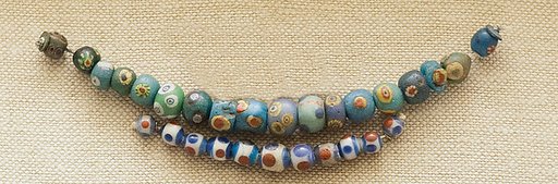 String of 18 Eyed Beads