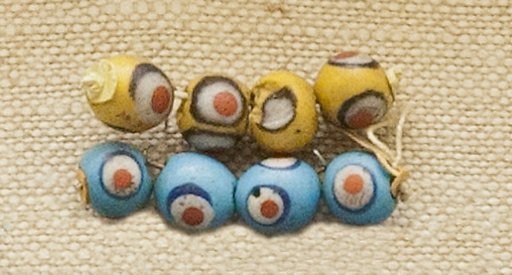 String of 4 Eyed Beads