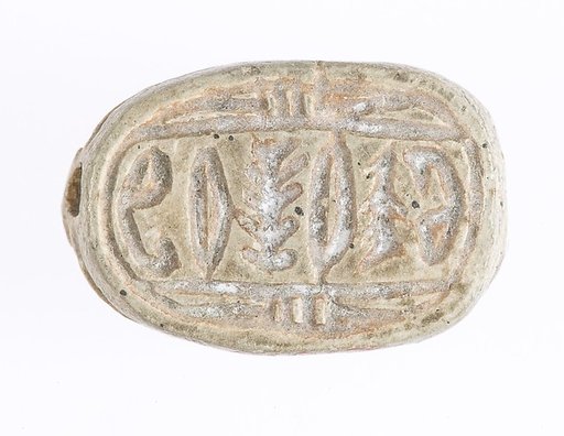 Scarab with decorative motif