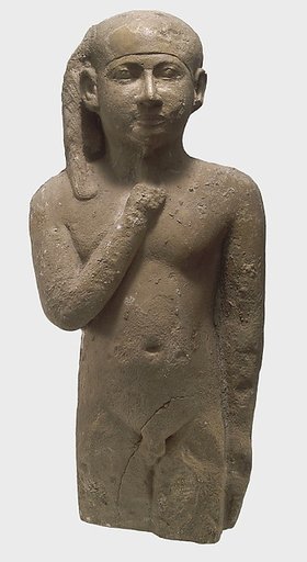Statue, young boy