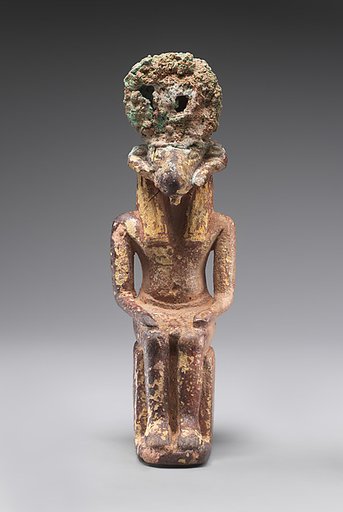 Seated ram-headed god, possibly Amun-Re