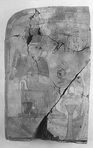 Stela with a seated figure of Re-Harakhty