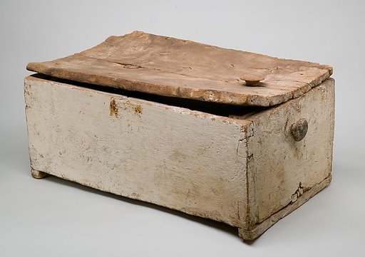 Linen Chest Reused as a Child's Coffin