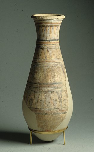 Blue-painted ware vase