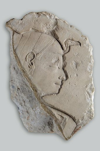 Relief with Head of a Goddess (or Queen)