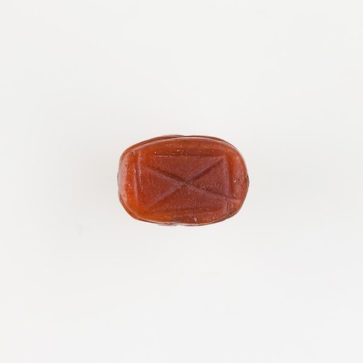 Scarab Decorated with Crossing Lines