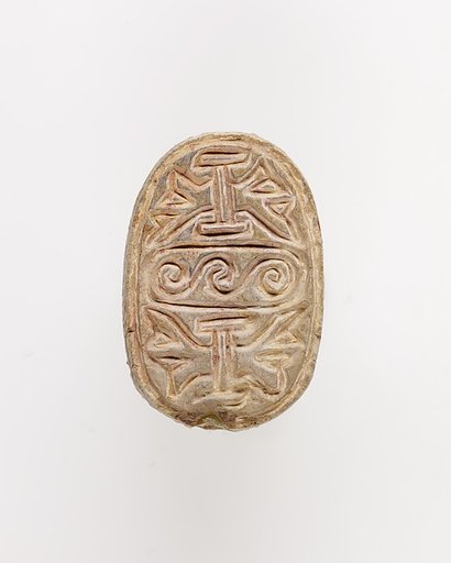 Scarab Decorated with the Symbol of Unification