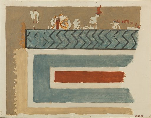 Boats Moored Along the Water, Winlock's Tomb 5