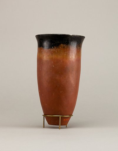 Black-topped red ware beaker