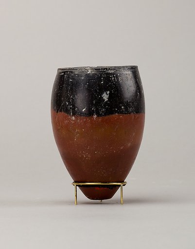 Black-topped red ware jar