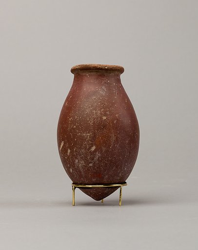 Red polished ware jar