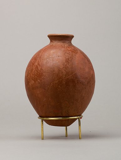 Red polish ware jar