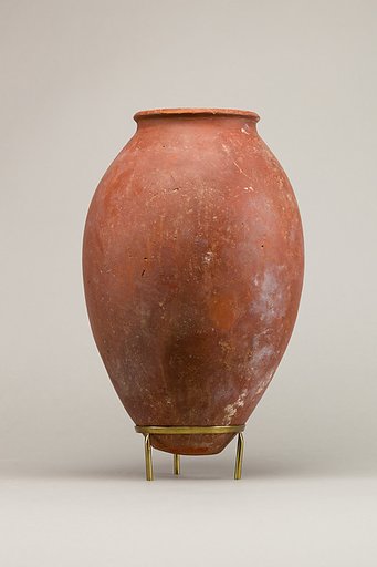 Red polished ware jar