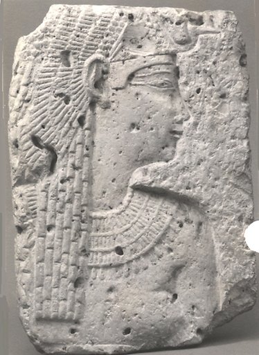 Relief of a queen or goddess