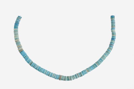 String of Large Flat Disk Beads