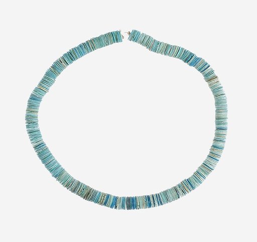 String of Large Flat Disk Beads