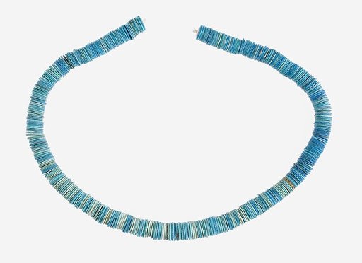 String of Large Flat Disk Beads