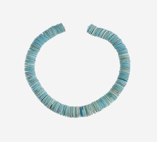 String of Large Flat Disk Beads
