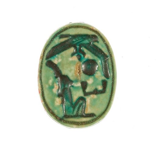 Scarab Inscribed with the Name Maatkare (Hatshepsut) with a Falcon Above