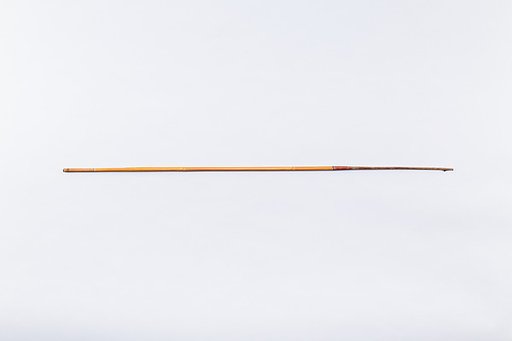 Arrow with a broken shaft and composite stone tip