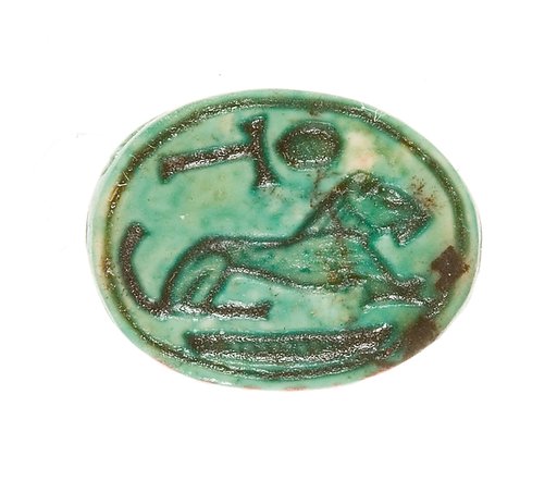 Scarab Inscribed with a Hieroglyphic Motif