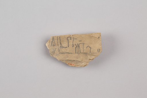 Hieroglyph ostracon