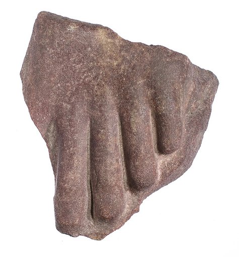 toes from left foot of a statue