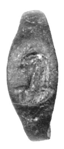 Finger Ring with a head of Horus on the bezel