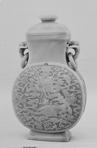 Covered Jar with Dragons