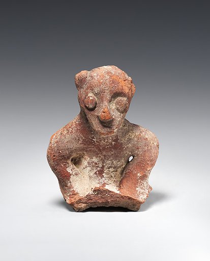 Head and torso of a male figure