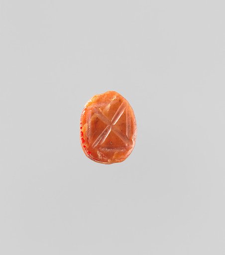 Scarab Decorated with Crossing Lines