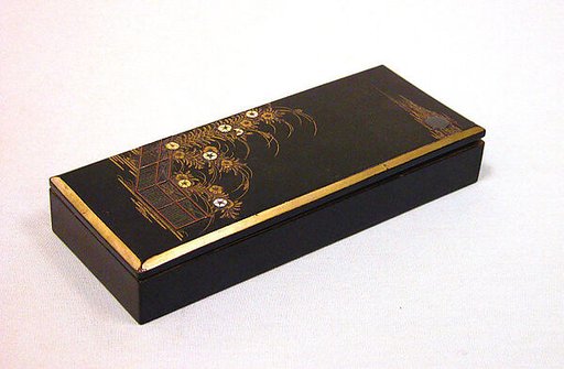 Writing Box with Design of Wild Pink by Fence