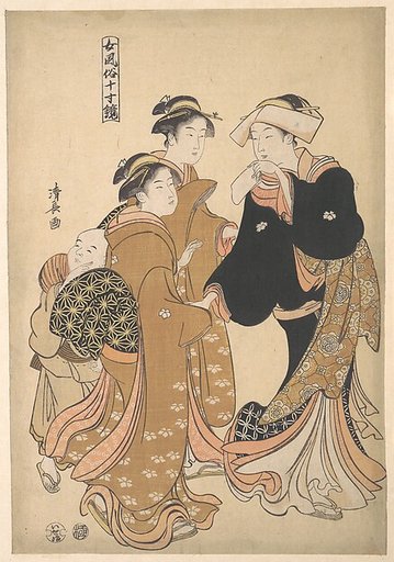 Women on an Outing, from the series A Clear Mirror of Women’s Customs (Onna fūzoku masukagami)