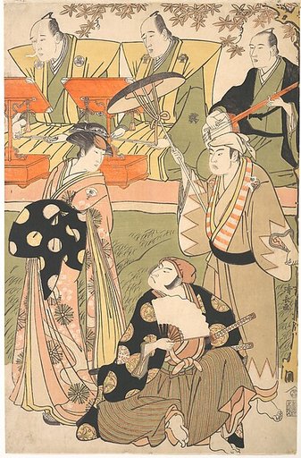 Theatrical Scene, with Musicians