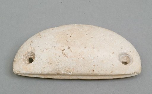 Weighing down device (fish net sinker?)