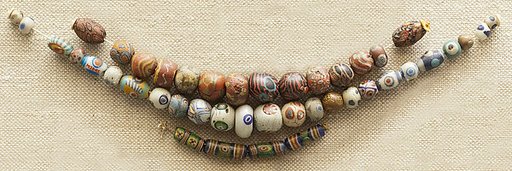 String of 4 Bugle Beads