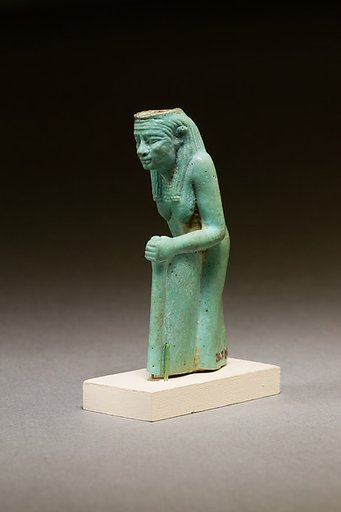 Statuette of a worn or aged woman, probably a goddess