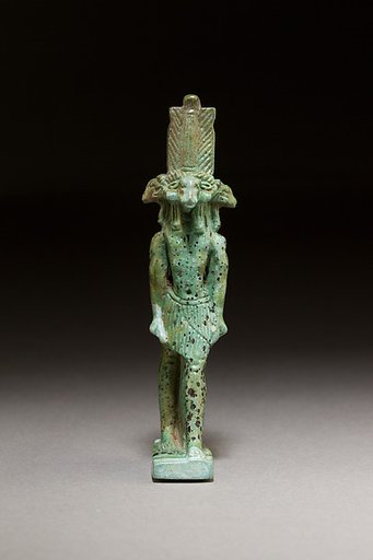 God with four ram heads facing in four directions, probably Khnum
